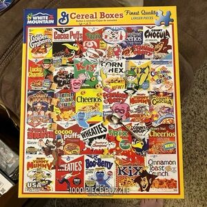 White Mountain General Mills Big G Cereal Boxes 1000pc Puzzle
